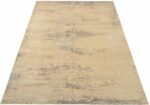 Whole View Of Beige Modern Distressed Rug 60785 by Nazmiyal Antique Rugs