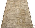 Whole View Of Bronze Geometric Modern Distressed Rug 60803 by Nazmiyal Antique Rugs