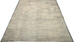 Whole View Of Charcoal Geometric Modern Distressed Rug 60794 by Nazmiyal Antique Rugs