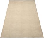 Whole View Of Cream Color Modern Distressed Rug 60791 by Nazmiyal Antique Rugs