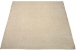 Whole View Of Light Beige Geometric Modern Distressed Rug 60805 by Nazmiyal Antique Rugs
