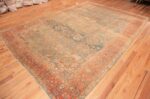 Whole View Of Light Blue Background Antique Sultanabad Rug 70944 by Nazmiyal Antique Rugs