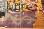 Border Of Modern Basquiat Inspired Art Area Rug 71006 by Nazmiyal Antique Rugs