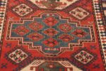 Close Up Of Antique Caucasian Kazak Rug 71016 by Nazmiyal Antique Rugs