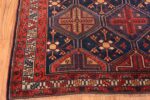 Corner Of Antique Persian Bakhtiari Area Rug 70754 by Nazmiyal Antique Rugs