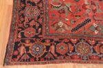 Corner Of Antique Persian Serapi Area Rug Corner Of Antique Persian Serapi Area Rug 71009 by Nazmiyal Antique Rugs