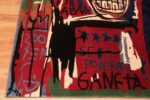Corner Of Colorful Modern Basquiat Inspired Art Area Rug 71005 by Nazmiyal Antique Rugs