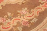 Detail Of Antique French Aubusson Square Area Rug 70946 by Nazmiyal Antique Rugs