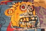 Detail Of Modern Basquiat Inspired Art Area Rug 71006 by Nazmiyal Antique Rugs
