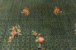 Detail Of Oversized Green Background Antique Chinese Rug 70967 by Nazmiyal Antique Rugs