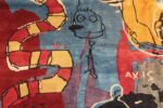 Details Of Modern Basquiat Inspired Art Area Rug 71006 by Nazmiyal Antique Rugs