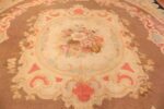 Flowers Of Antique French Aubusson Square Area Rug 70946 by Nazmiyal Antique Rugs