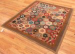 Side View Of Antique American Quilt Patchwork 71024 by Nazmiyal Antique Rugs