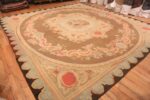 Side Of Antique French Aubusson Square Area Rug 70946 by Nazmiyal Antique Rugs