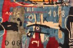 Texture Of Modern Basquiat Inspired Art Area Rug 71006 by Nazmiyal Antique Rugs