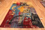 Whole View Of Modern Basquiat Inspired Art Area Rug 71006 by Nazmiyal Antique Rugs
