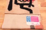 Back Of Detail Vintage Scandinavian Paul Klee Little Drummer Boy Rug 71055 by Nazmiyal Antique Rugs