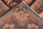 Back Of Large Floral Antique Persian Sarouk Rug 70814 by Nazmiyal Antique Rugs