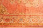 Border Of Antique Turkish Oushak Angora Rug 71022 by Nazmiyal Antique Rugs