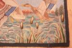 Border Of Beautiful Antique American Hooked Rug 70982 by Nazmiyal Antique Rugs
