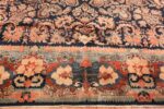 Border Of Large Floral Antique Persian Sarouk Rug 70814 by Nazmiyal Antique Rugs