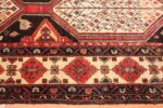 Border Of Tribal Geometric Antique Persian Bakhtiari Area Rug 71051 by Nazmiyal Antique Rugs