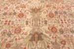 Center Of Ivory Background Large Antique Persian Sultanabad Rug 71044 by Nazmiyal Antique Rugs