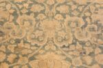Close Up Of Large Blue Background Antique Persian Kerman Area Rug 71053 by Nazmiyal Antique Rugs