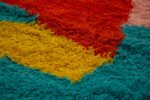 Close Up Of Pukllay Design Kilim Rug By Genaro Rivas 60869 by Nazmiyal Antique Rugs