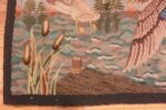 Corner Of Beautiful Antique American Hooked Rug 70982 by Nazmiyal Antique Rugs
