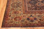 Corner Of Navy Blue Background Large Antique Persian Sultanabad Rug 71043 by Nazmiyal Antique Rugs