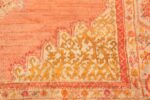 Detail Of Antique Turkish Oushak Angora Rug 71022 by Nazmiyal Antique Rugs