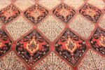 Detail Of Tribal Geometric Antique Persian Bakhtiari Area Rug 71051 by Nazmiyal Antique Rugs