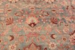 Detailed Of Oversized Light Blue Background Antique Persian Kerman Rug 71048 by Nazmiyal Antique Rugs