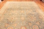 Details Of Light Blue Background Large Antique Persian Tabriz Area Rug 71047 by Nazmiyal Antique Rugs