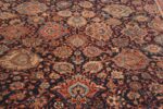 Details Of Navy Blue Background Large Antique Persian Sultanabad Rug 71043 by Nazmiyal Antique Rugs