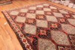 Details Of Tribal Geometric Antique Persian Bakhtiari Area Rug 71051 by Nazmiyal Antique Rugs