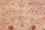 Flower Of Oversized Light Blue Background Antique Persian Kerman Rug 71048 by Nazmiyal Antique Rugs