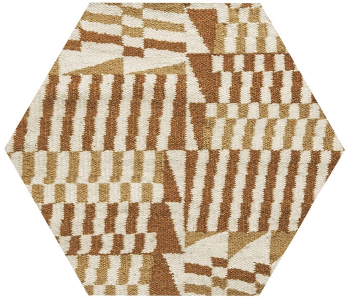 Hexagonal Andean Checkers Design Kilim Rug By Genaro Riva Hexagonal Andean Checkers Design Kilim Rug By Genaro Rivas For Nazmiyal Antique Rugs