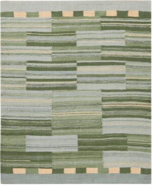 Modern Custom Swedish Kilim Rug Sample 60848 by Nazmiyal Antique Rugs
