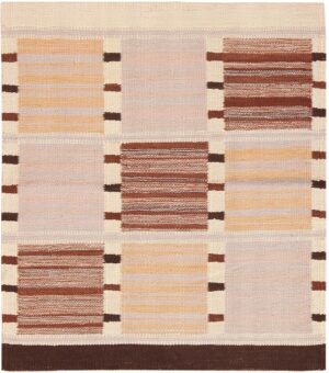Modern Custom Swedish Kilim Rug Sample 60851 by Nazmiyal Antique Rugs