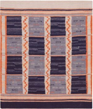 Modern Custom Swedish Kilim Rug Sample 60852 by Nazmiyal Antique Rugs