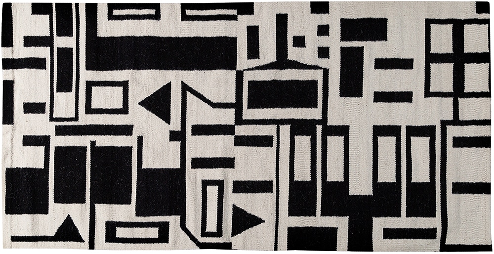 The Huari Design Kilim Rug By Genaro Rivas Rectangular The Huari Design Kilim Rug By Genaro Rivas For Nazmiyal Antique Rugs