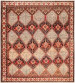 Tribal Geometric Antique Persian Bakhtiari Area Rug 71051 by Nazmiyal Antique Rugs
