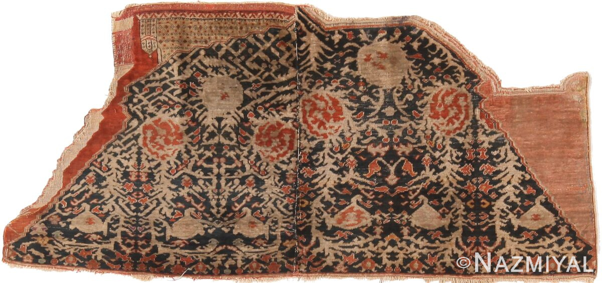 Antique Persian Silk Saddle Rug 48625 by Nazmiyal Antique Rugs