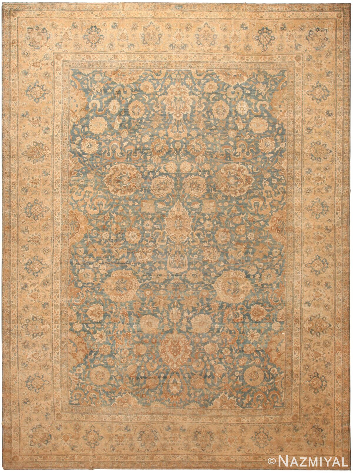 Large Antique Persian Kerman Area Rug 71041 by Nazmiyal Antique Rugs