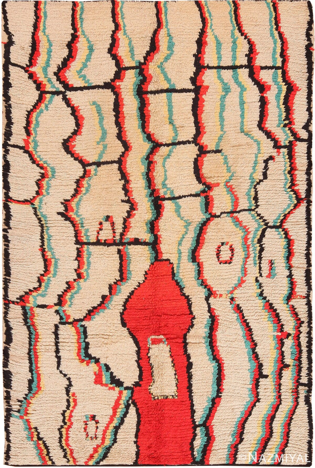 Vintage Berber Moroccan Rug 71029 by Nazmiyal Antique Rugs