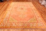 Whole View Of Antique Turkish Oushak Angora Rug 71022 by Nazmiyal Antique Rugs
