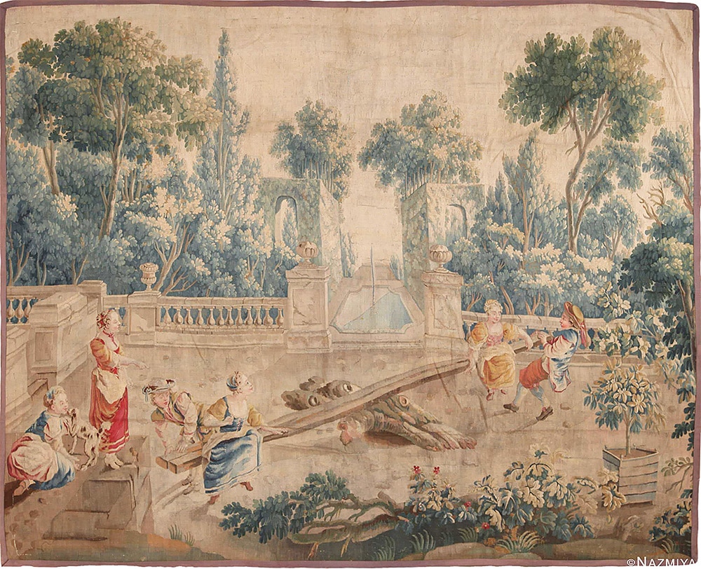 17th Century French Tapestry 17th Century French Tapestry by Nazmiyal Antique Rugs