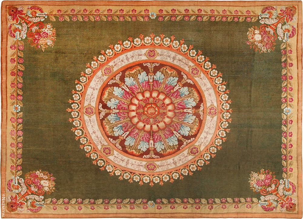 Antique Charles X French Savonnerie Rug Antique Charles X French Savonnerie Rug by Nazmiyal Antique Rugs